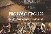 Photo controller panel plugin for adobe photoshop icon