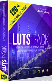 120 luts pack color grading icon