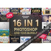 16 in 1 photoshop add ons bundle icon