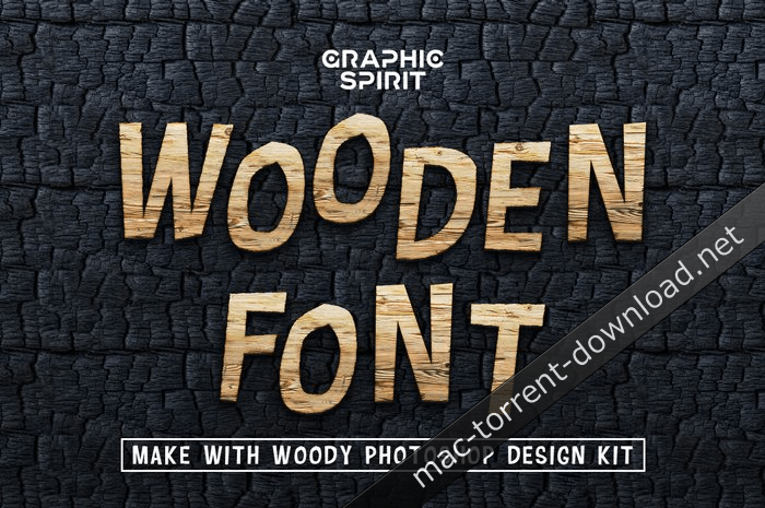 Wooden Font