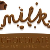 Chocolate text effect 394358 icon