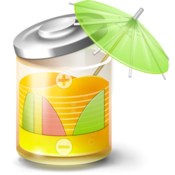 Fruitjuice active battery health and monitoring icon