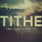Tithe a bold new display font 433769 icon