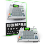 Initial audio boom bap bang drum kit icon
