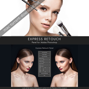 Express retouch panel for adobe photoshop icon