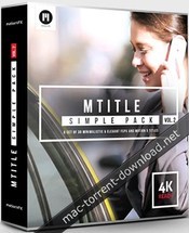 Motionvfx mtitle simple pack vol 2 for fcpx and motion 5 icon