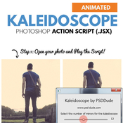 Animated kaleidoscope photoshop tool 12650952 icon