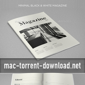 Minimal black and white magazine 17358159 icon