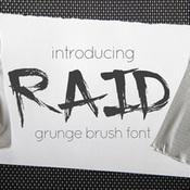 Creativemarket Raid Grunge brush font 291706 icon