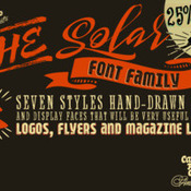 Creativemarket Solar font family 317187 icon