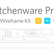 Neway lau kitchenware pro 13 ios wireframe kit ai psd sketch icon