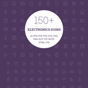 Creativemarket 150Plus Electronic Icons 123321 icon