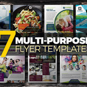 Creativemarket 7 in 1 multipurpose flyers bundle 344134 icon