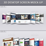 3d desktop screen mock ups 12521745 icon