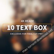 Lenofx 10 text box for fcpx icon