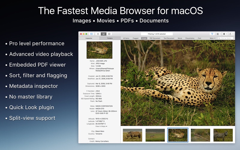 Fileloupe - Media Browser Screenshot 1