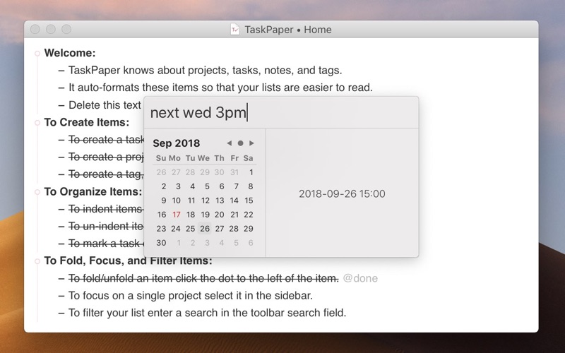TaskPaper – Plain text to-dos Screenshot 4