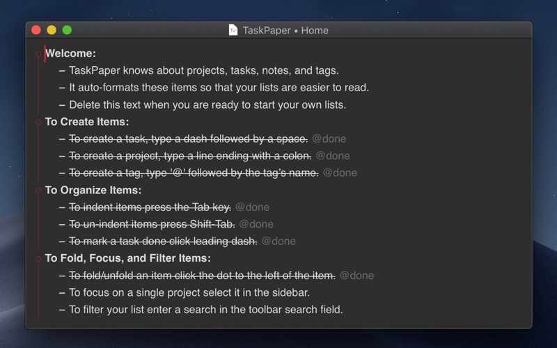 TaskPaper – Plain text to-dos Screenshot 5