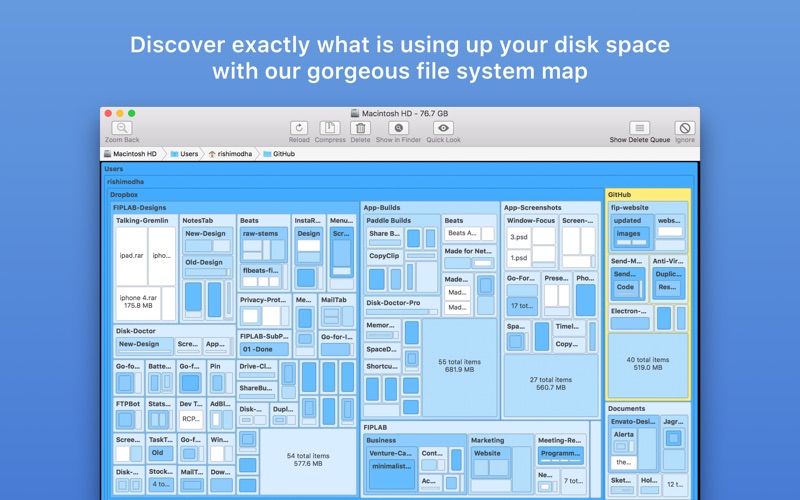 Disk Map: Visualize Disk Usage Screenshot 1