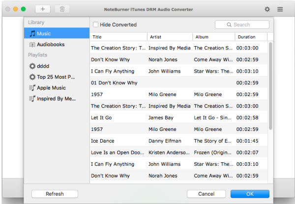 NoteBurner iTunes DRM Audio Converter 247 Screenshot 02 ikzebln