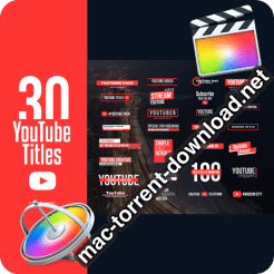 YouTube Motion Titles Final Cut Pro X 24327818 icon