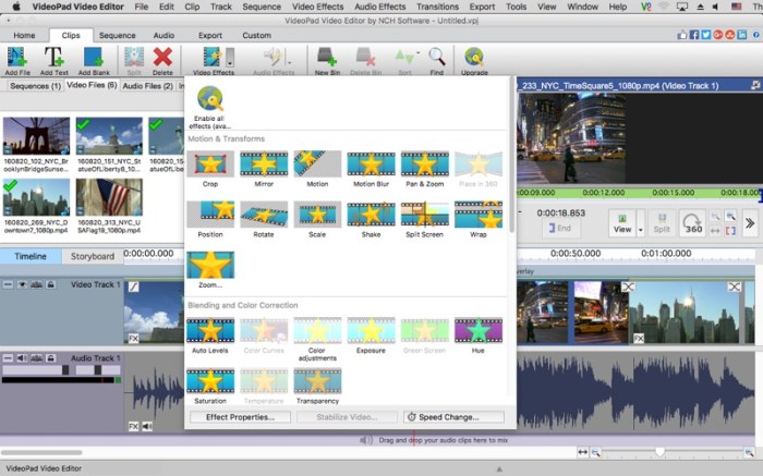 VideoPad Video Editor Screenshot 3 tawjwey