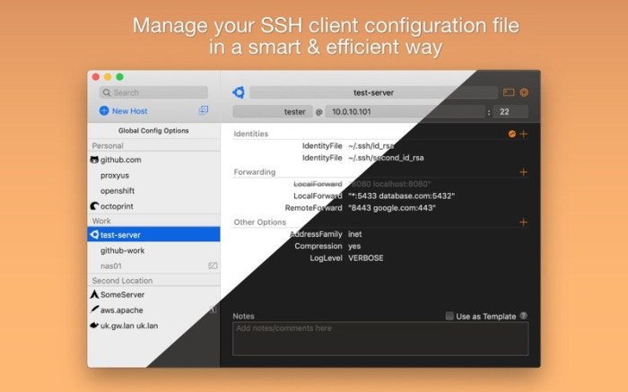 SSH Config Editor Screenshot 01 11zydddn